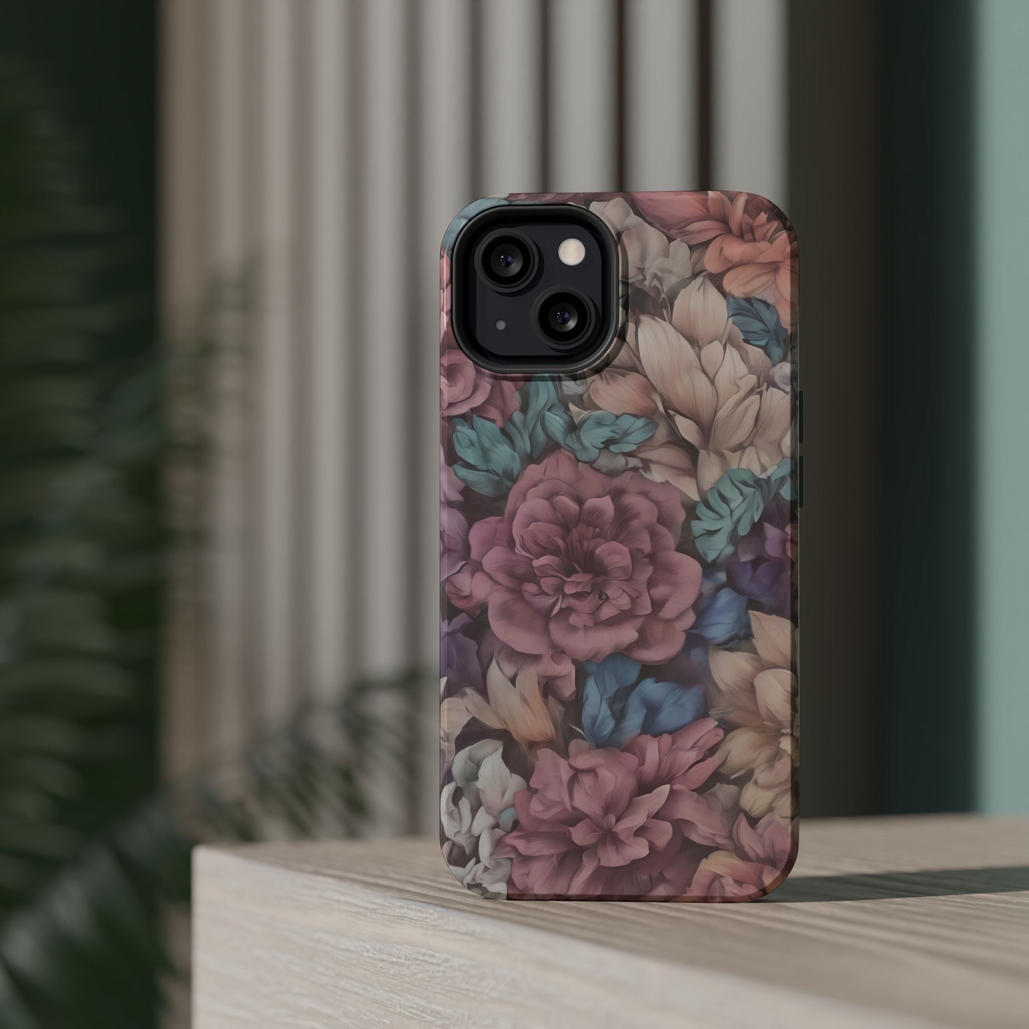 Floral Pattern Phone Case | Magnetic Impact-Resistant Case