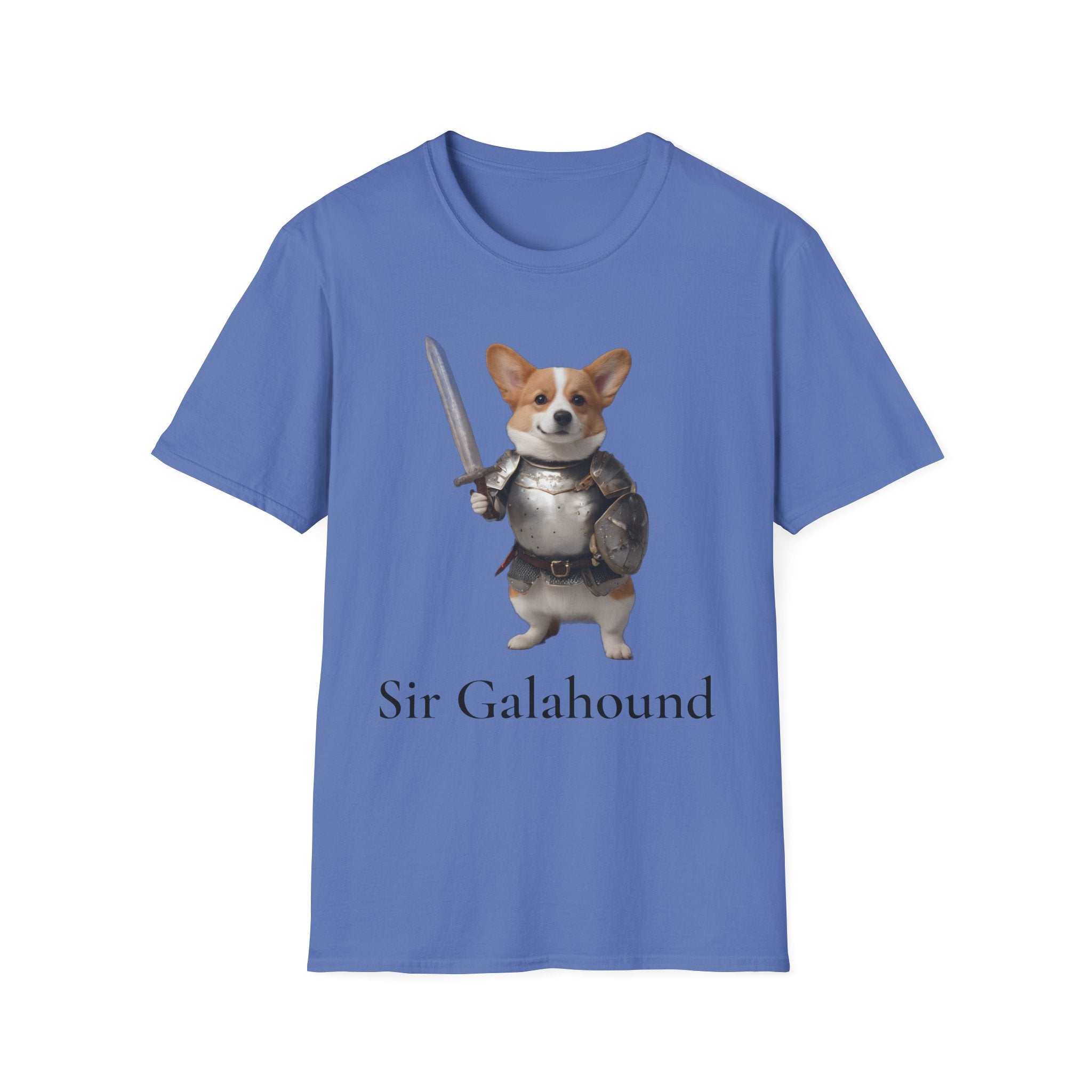 Funny Corgi T-Shirt — Sir Galahound Corgi Knight Graphic Tee