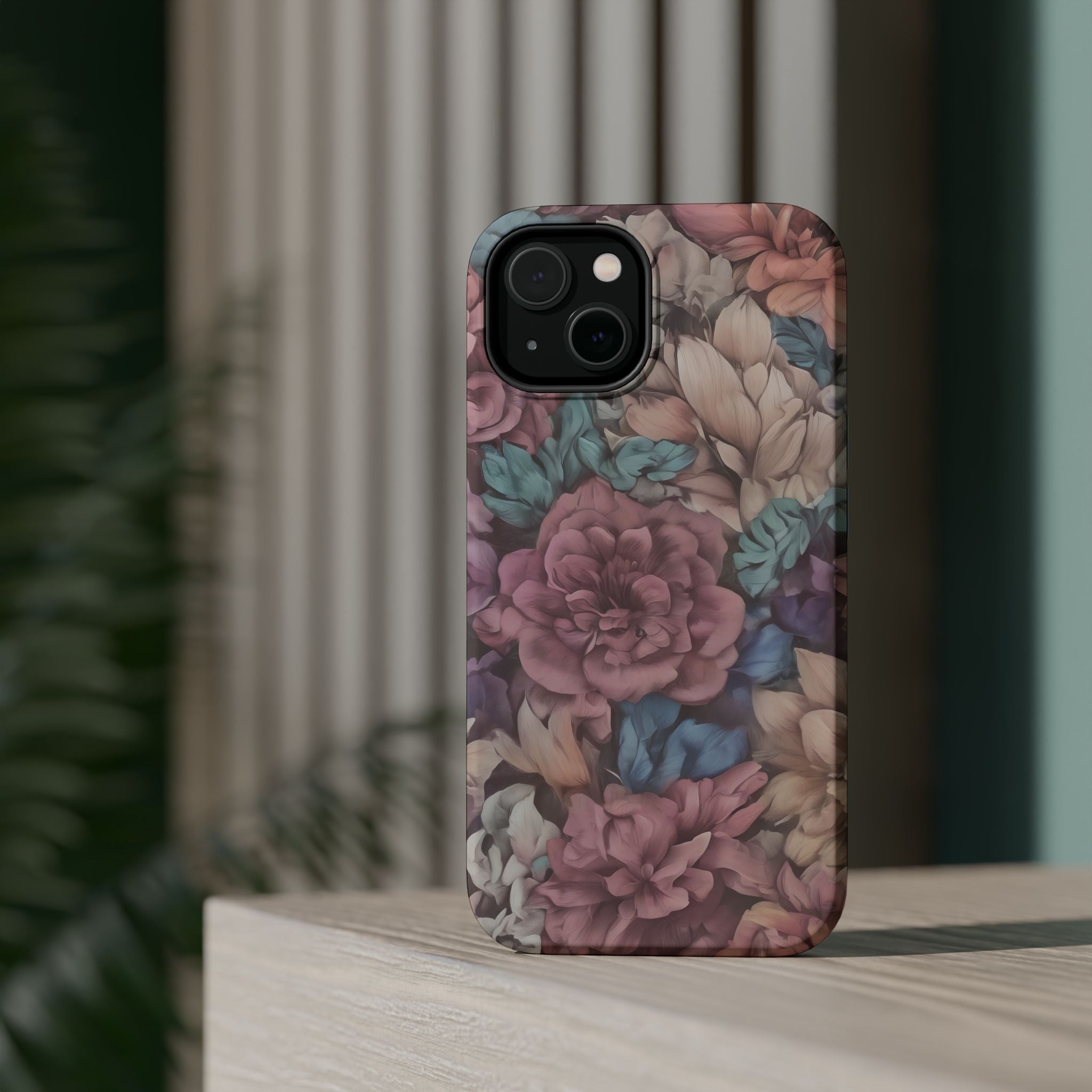 Floral Pattern Phone Case | Magnetic Impact-Resistant Case