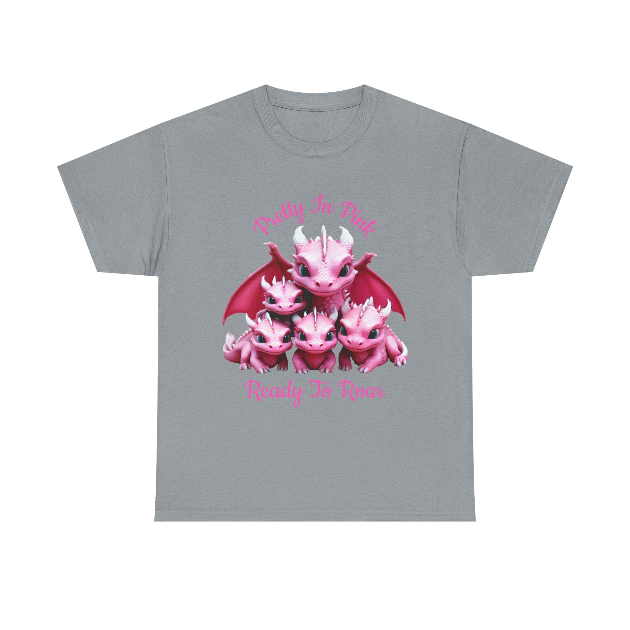 Pretty In Pink Dragons tee | Ready To Roar design