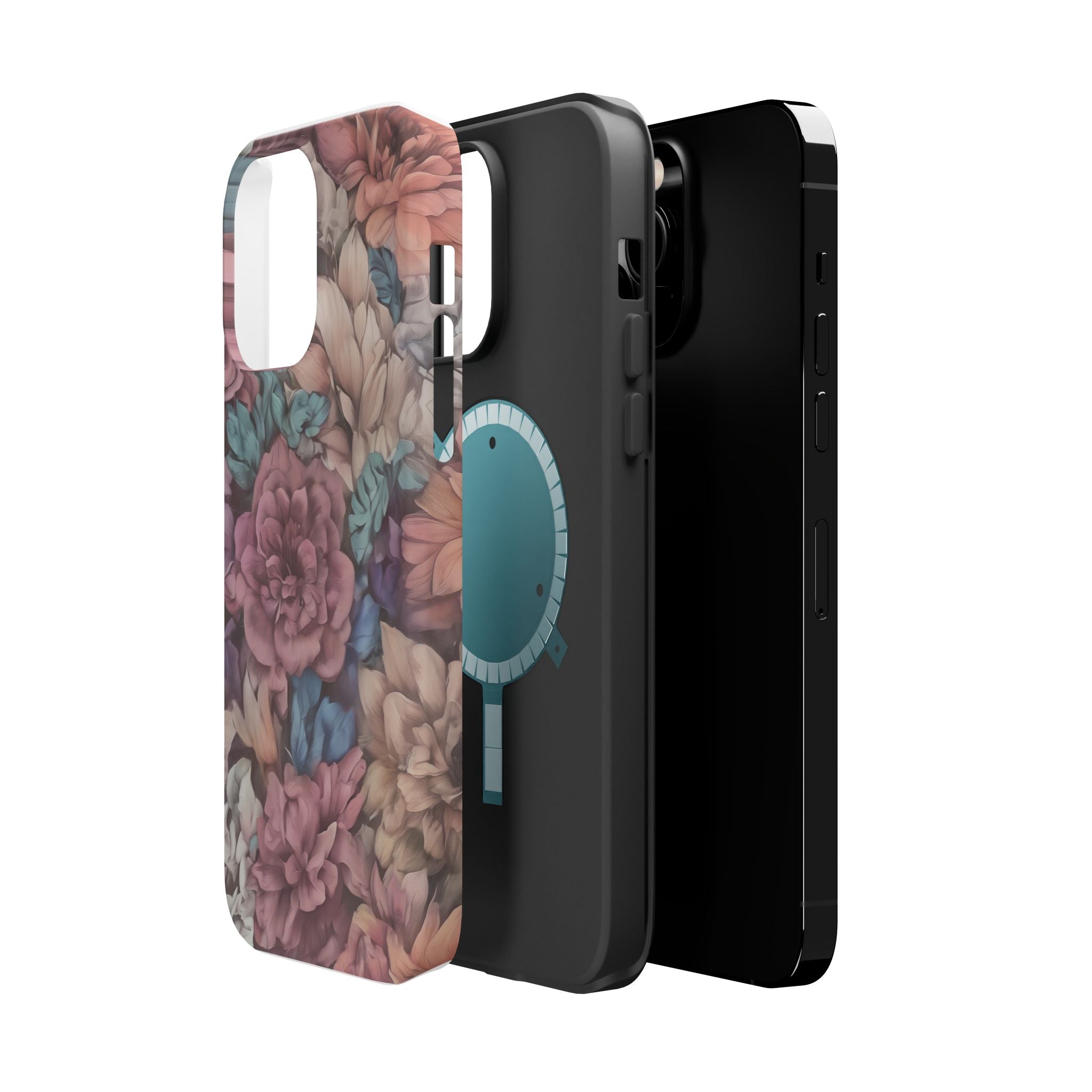 Floral Pattern Phone Case | Magnetic Impact-Resistant Case