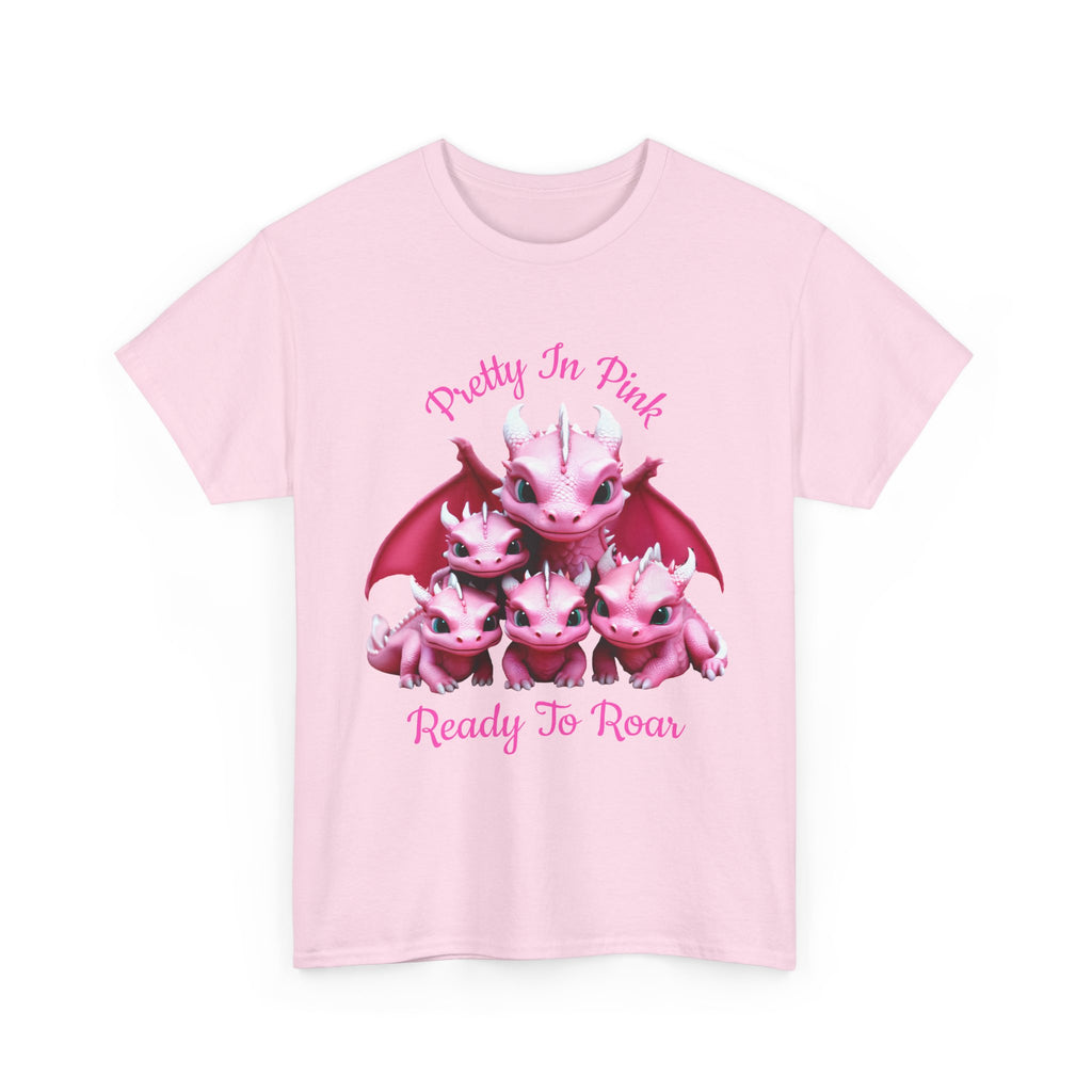 Pretty In Pink Dragons tee | Ready To Roar design