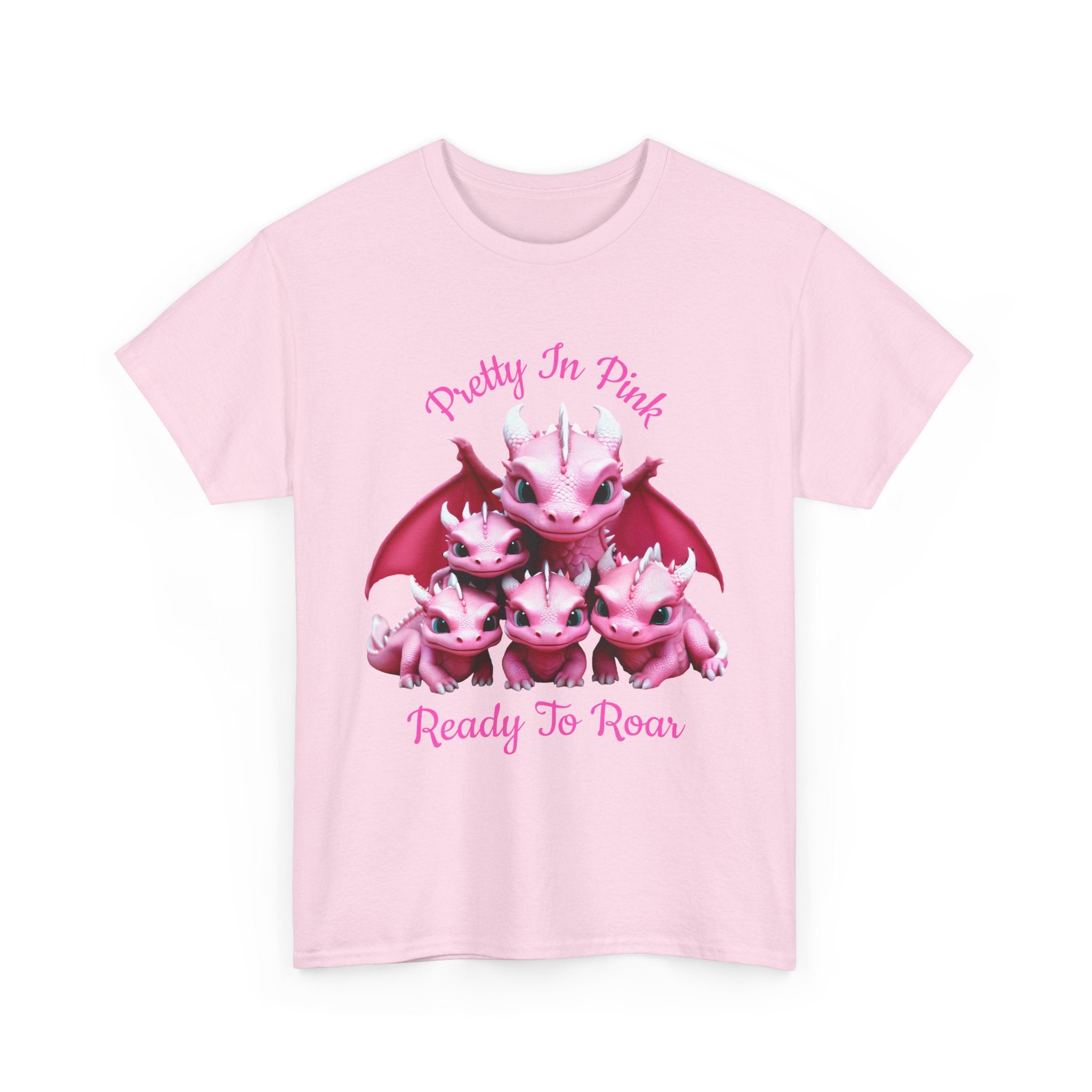 Pretty In Pink Dragons tee | Ready To Roar design
