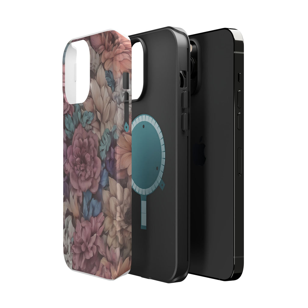 Floral Pattern Phone Case | Magnetic Impact-Resistant Case