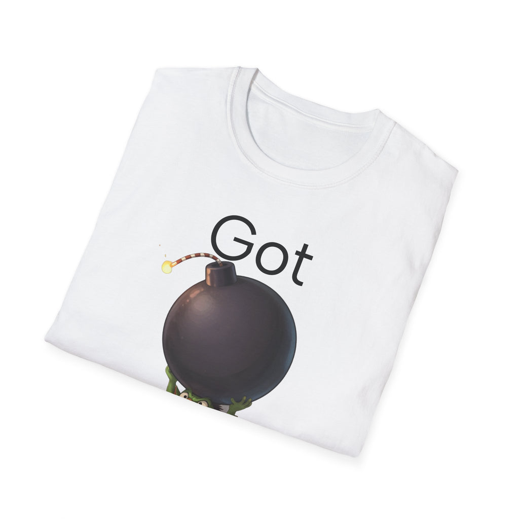 Got Bomb? T-Shirt — Cute Goblin Holding Bomb Graphic Tee