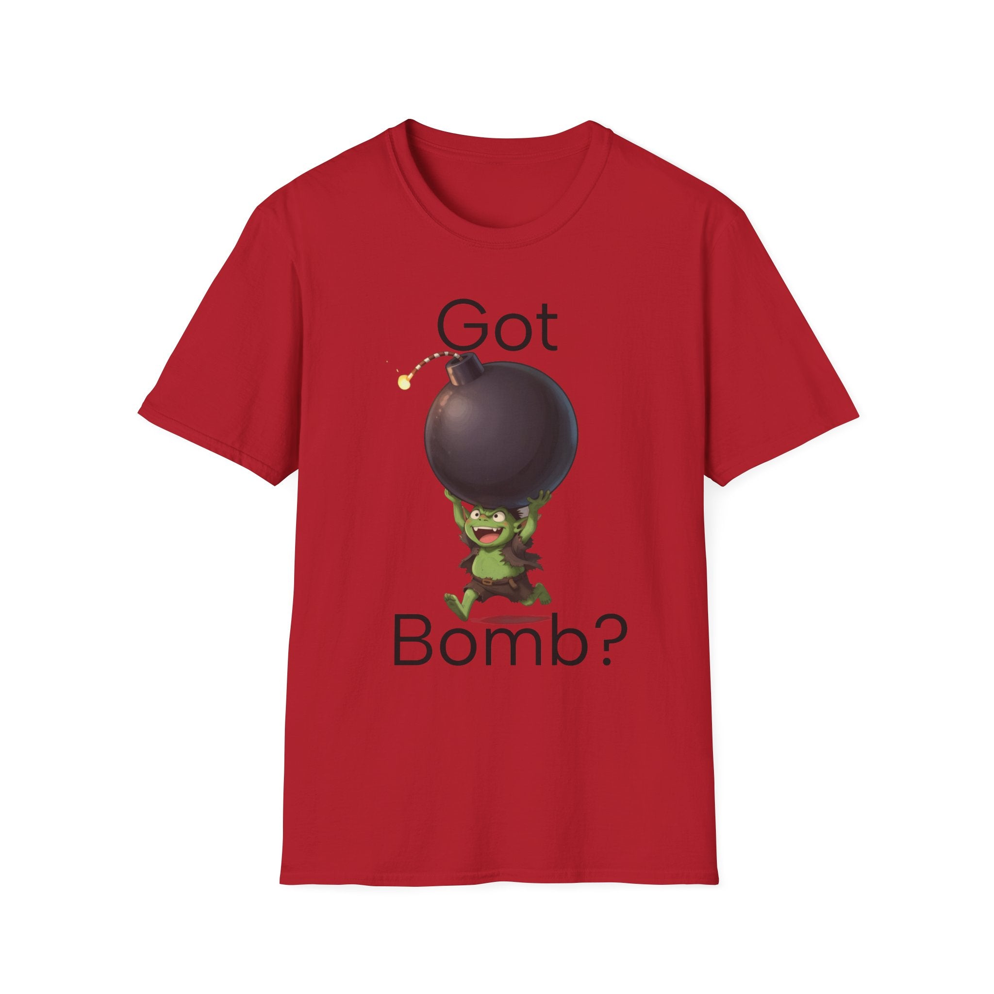Got Bomb? T-Shirt — Cute Goblin Holding Bomb Graphic Tee