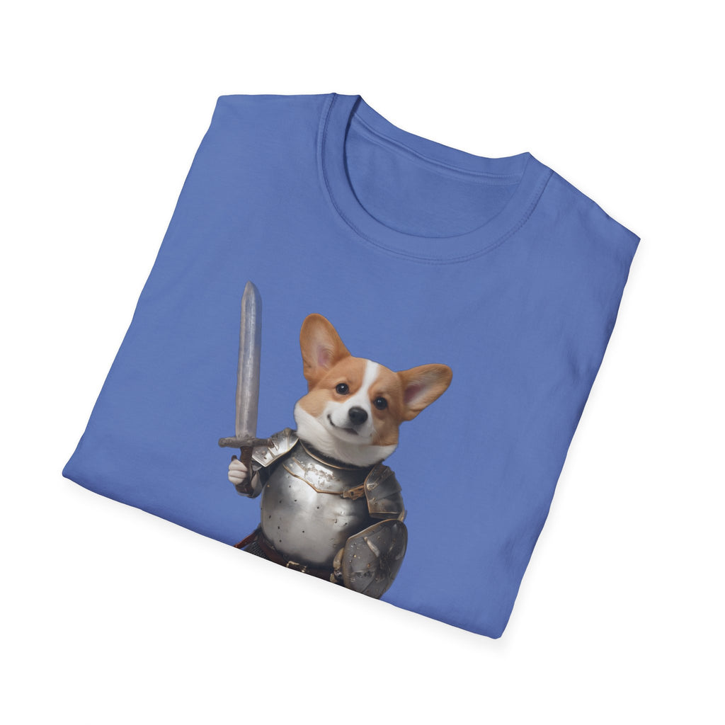 Funny Corgi T-Shirt — Sir Galahound Corgi Knight Graphic Tee