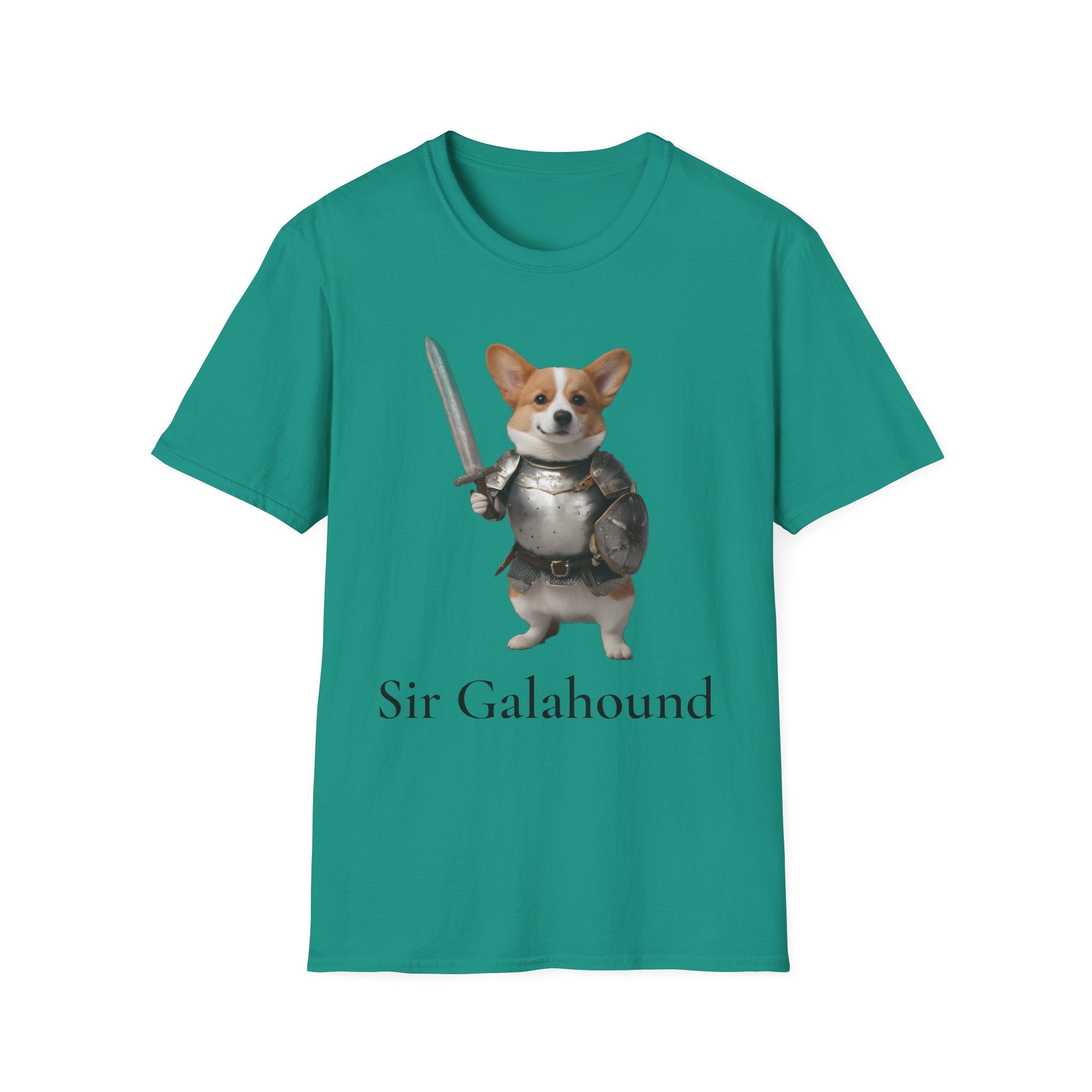 Funny Corgi T-Shirt — Sir Galahound Corgi Knight Graphic Tee