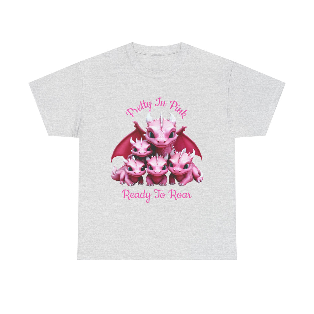 Pretty In Pink Dragons tee | Ready To Roar design