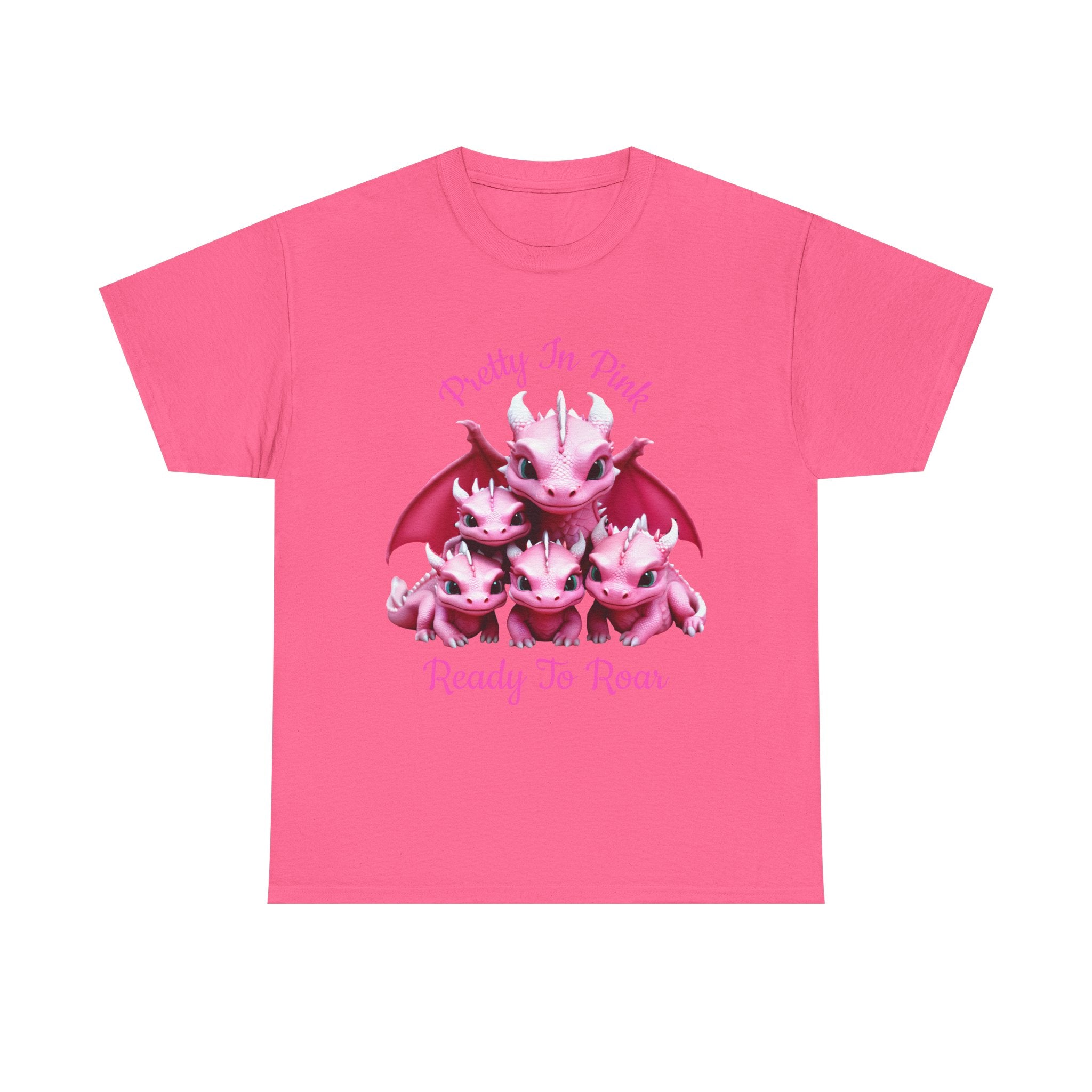 Pretty In Pink Dragons tee | Ready To Roar design